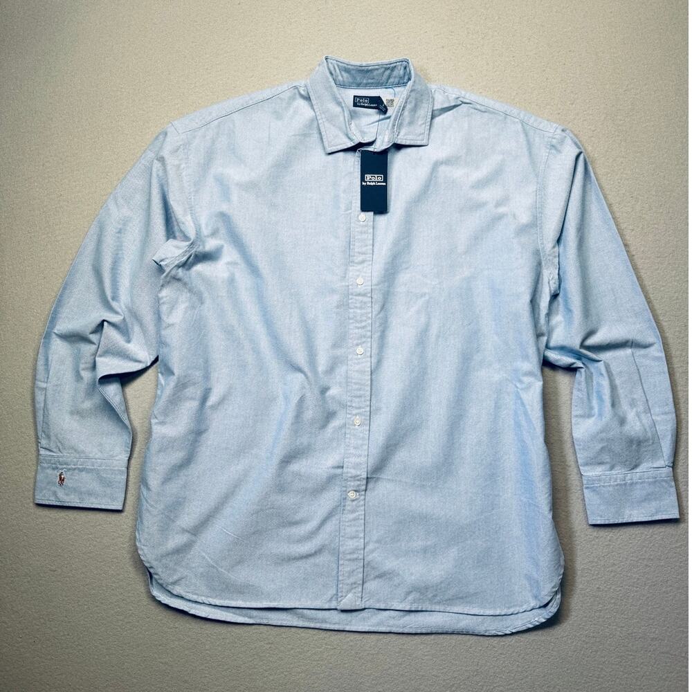 Polo Ralph Lauren Women's Relaxed-Fit Oxford Shirt - blue 16 $168